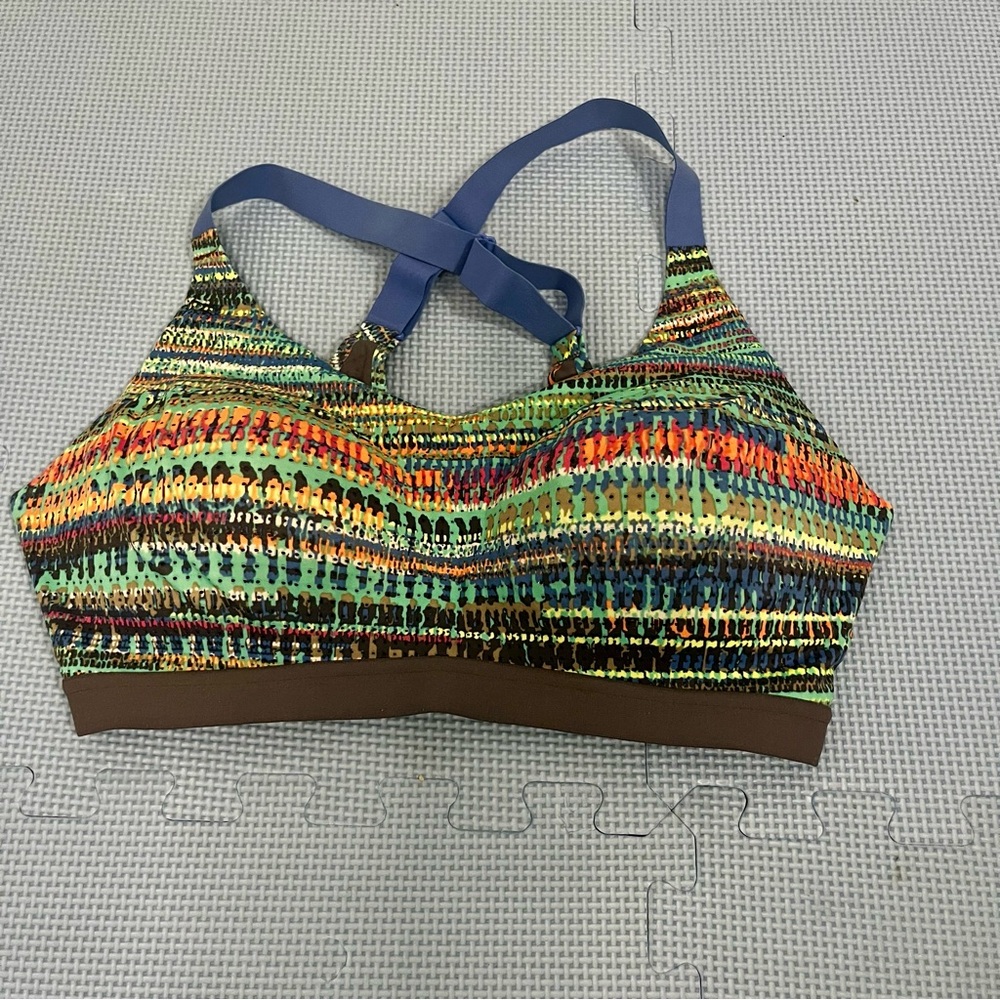 Victoria’s Sec Victoria Sport Printed Sports Bra Size 36D EUC - Picture 1 of 3